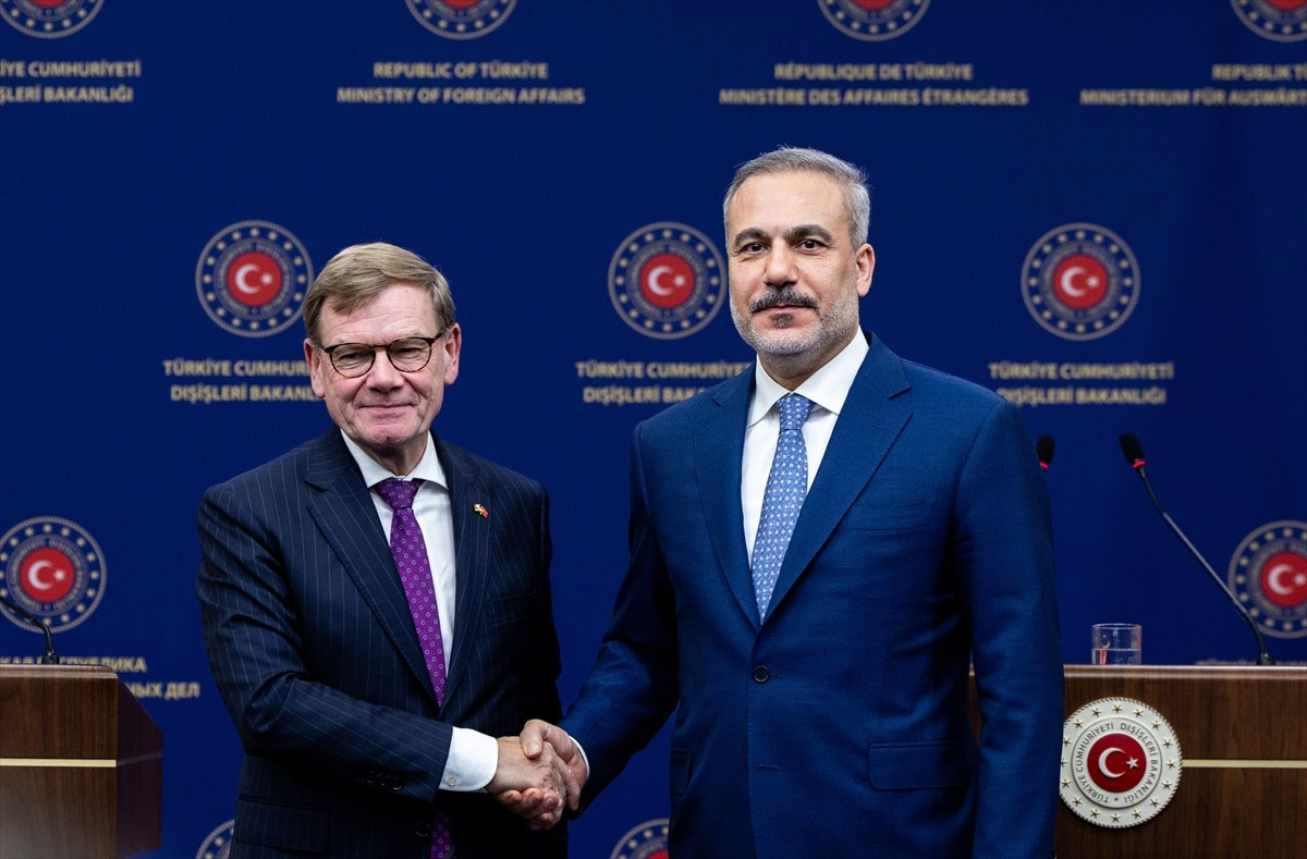 Dışişleri Bakanı Hakan Fidan, Almanya Dışişleri Bakanı Johann Wadephul ile Dışişleri Bakanlığında...