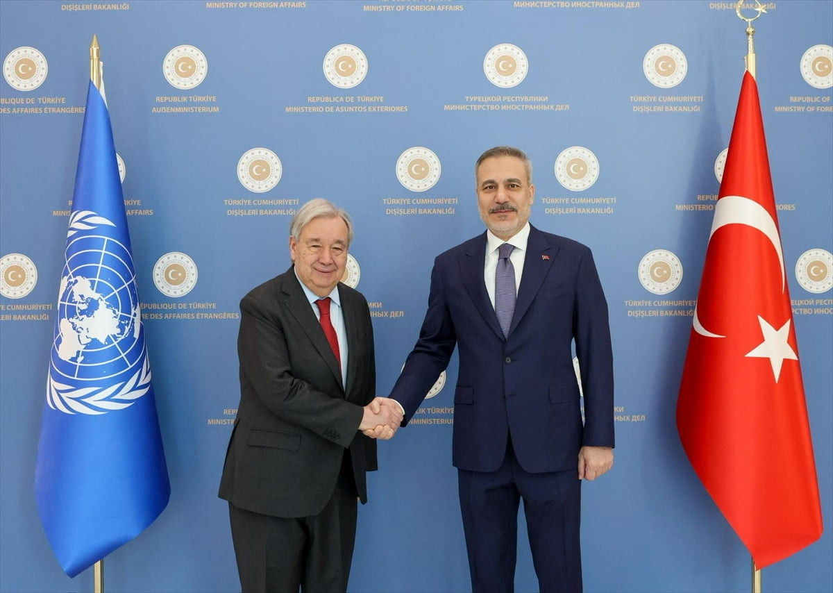 Dışişleri Bakanı Hakan Fidan, Ankara'da Birleşmiş Milletler (BM) Genel Sekreteri Antonio Guterres...