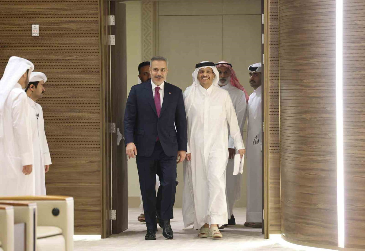 DIŞİŞLERİ BAKANI HAKAN FİDAN,, DOHA'DA DÜZENLENEN BASIN TOPLANTISINDA "BAŞINDAN BERİ MÜZAKERELERE...