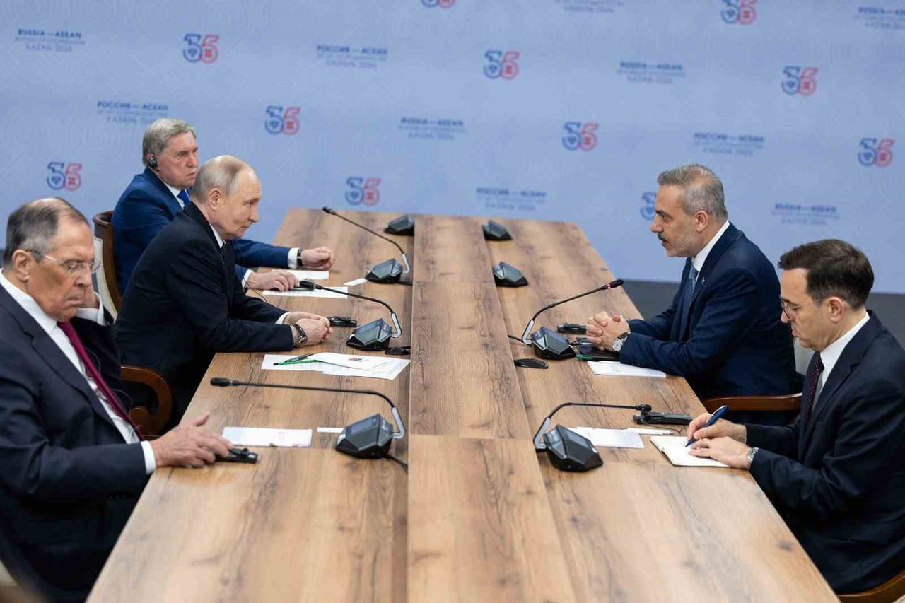 DIŞİŞLERİ BAKANI HAKAN FİDAN, RESMİ ZİYARET KAPSAMINDA BULUNDUĞU RUSYA’NIN KAZAN KENTİNDE RUSYA...