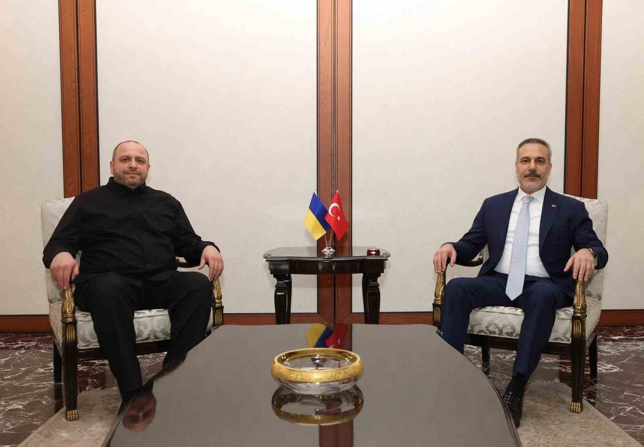 DIŞİŞLERİ BAKANI HAKAN FİDAN, UKRAYNA ULUSAL GÜVENLİK VE SAVUNMA KONSEYİ SEKRETERİ RUSTEM UMEROV...
