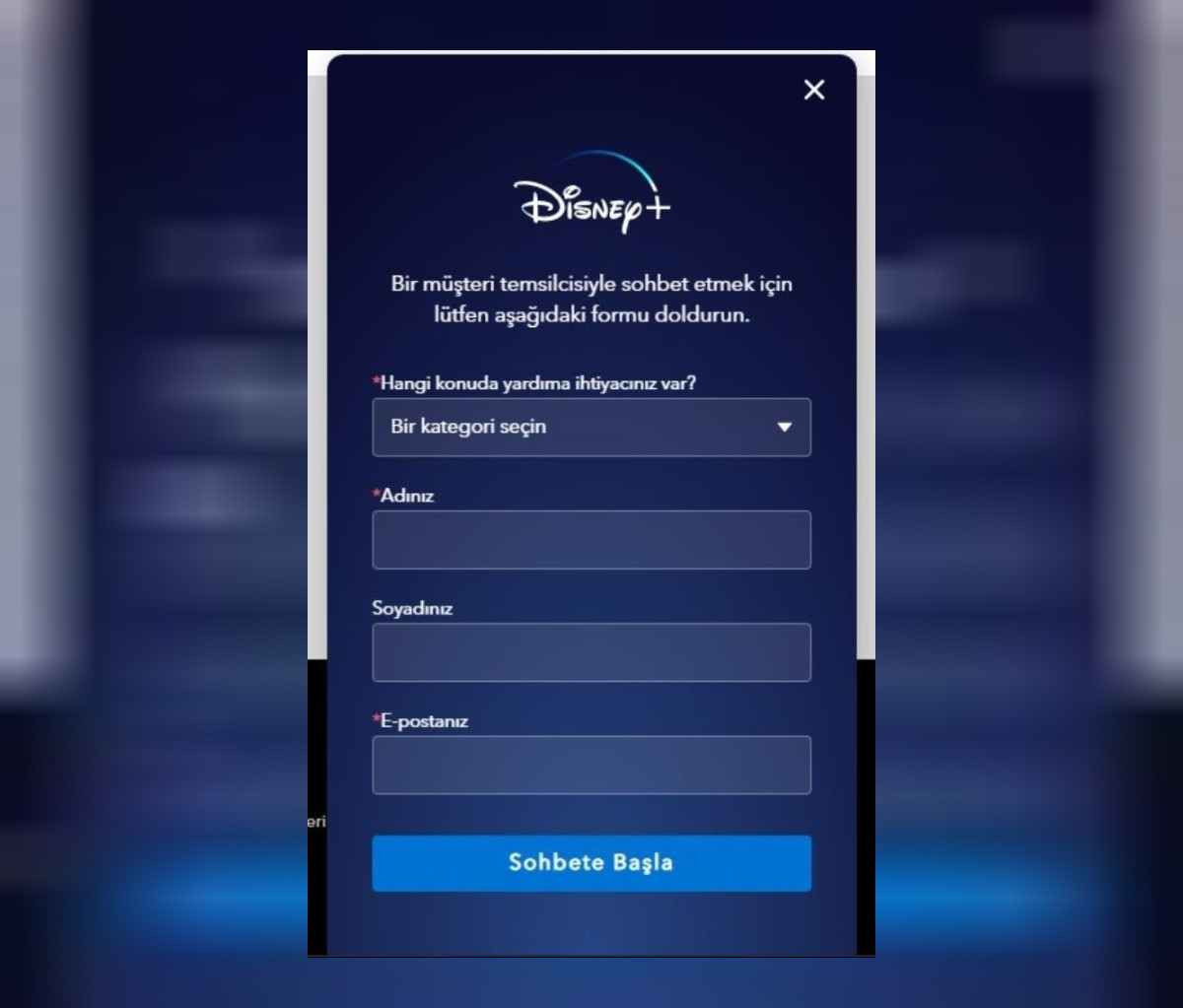 Disney+ mail sorunu