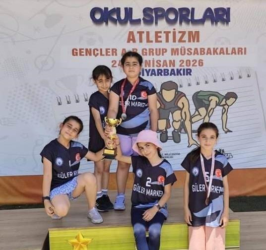 DİYARBAKIR'DA DÜN DÜZENLENEN OKUL SPORLARI MİNİKLER ORYANTRİNG YARIŞMALARINDA ÇERMİK MUHARREM...