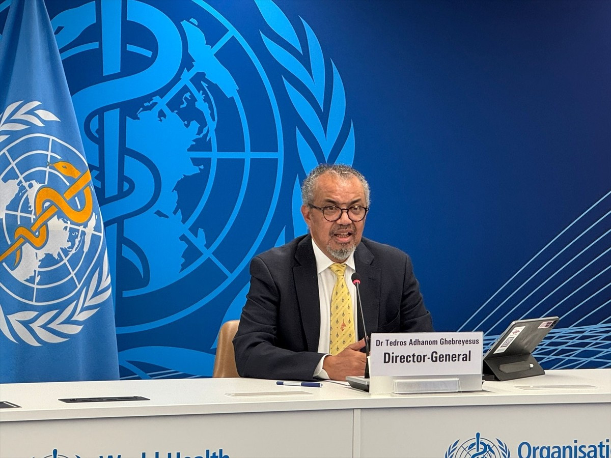 Dünya Sağlık Örgütü (DSÖ) Genel Direktörü Tedros Adhanom Ghebreyesus, Birleşmiş Milletler Cenevre...