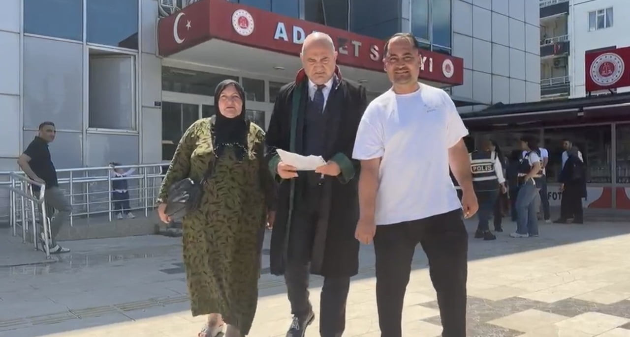 DURUŞMADA MAĞDUR MUHAMMET GÜNEŞ, ANNESİ HANIM GÜNEŞ VE AVUKATI KARTAL AKCAN HAZIR BULUNDU.