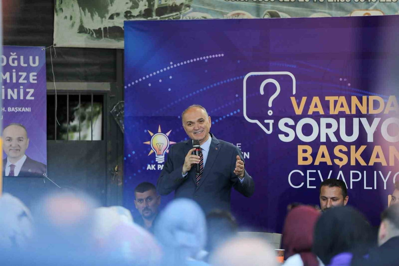 DÜZCE BELEDİYE BAŞKANI DR. FARUK ÖZLÜ, NALBANTOĞLU MAHALLESİ'NDE AÇIKLAMALARDA BULUNDU