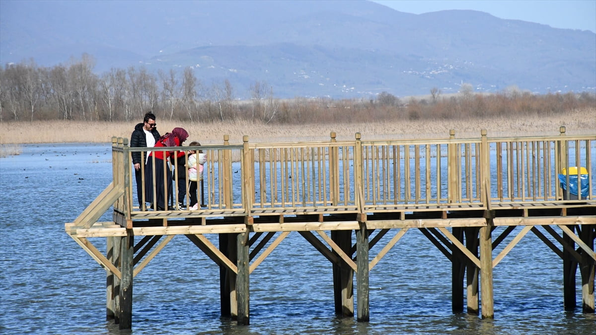 Düzce'nin Gölyaka ilçesinde yer alan Efteni Gölü Kuş Cenneti, hafta sonu doğaseverlerin tercih...