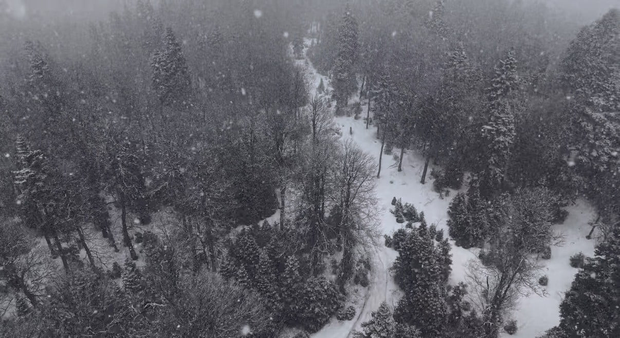 DÜZCE’NİN YÜKSEK KESİMLERİNDE ETKİLİ OLAN KAR YAĞIŞI BÖLGEYİ KARLA KAPLARKEN, KAR KALINLIĞI YER...