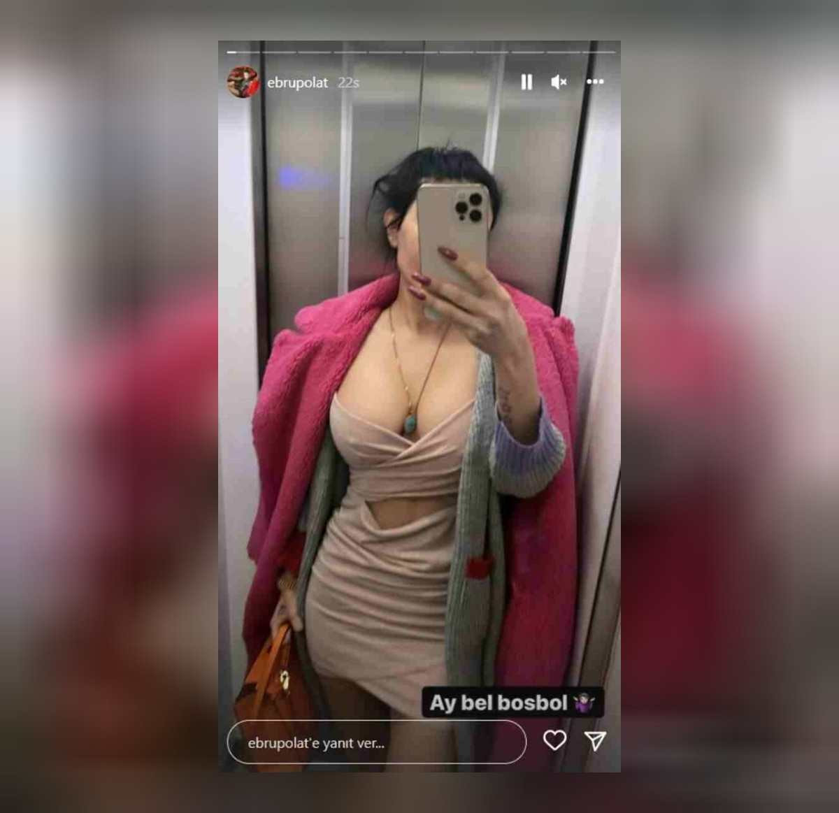 ebru polat göğüs dekolteli paylaşımı