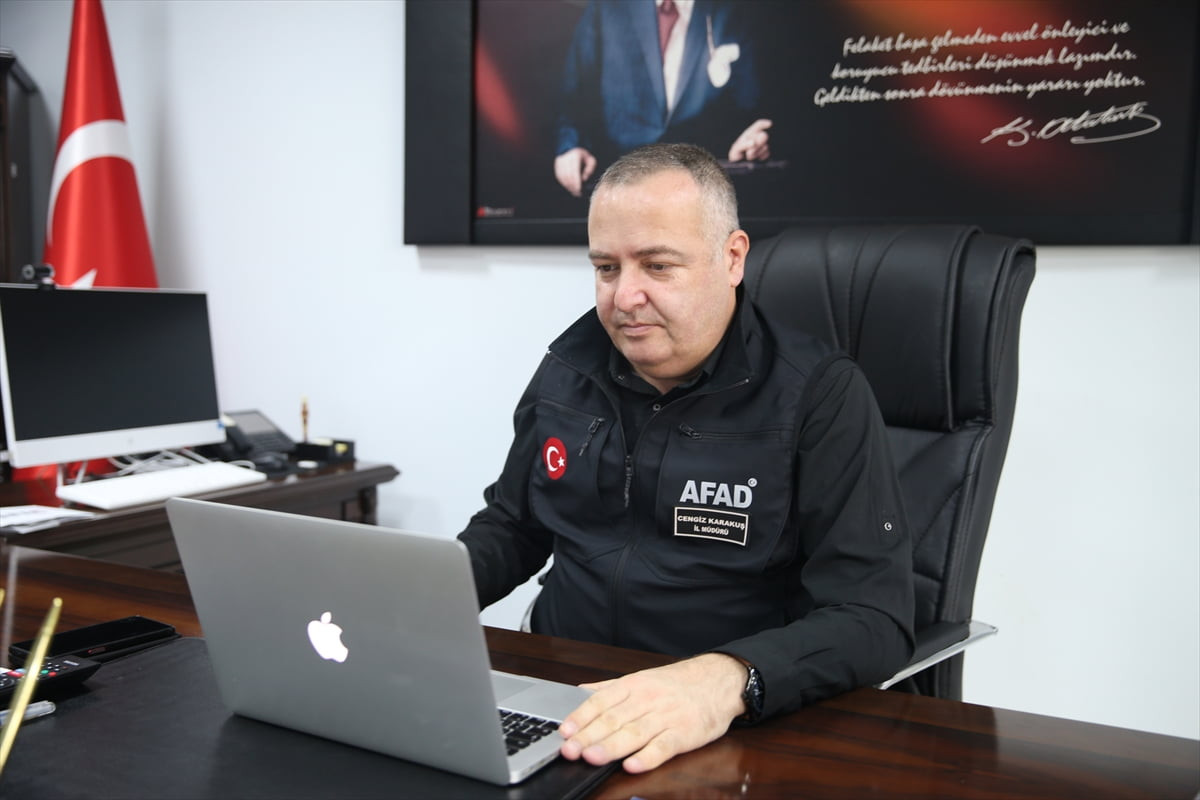 Edirne İl Afet ve Acil Durum Müdürü Cengiz Karakuş, Anadolu Ajansının (AA) gözünden 2025'e damga...