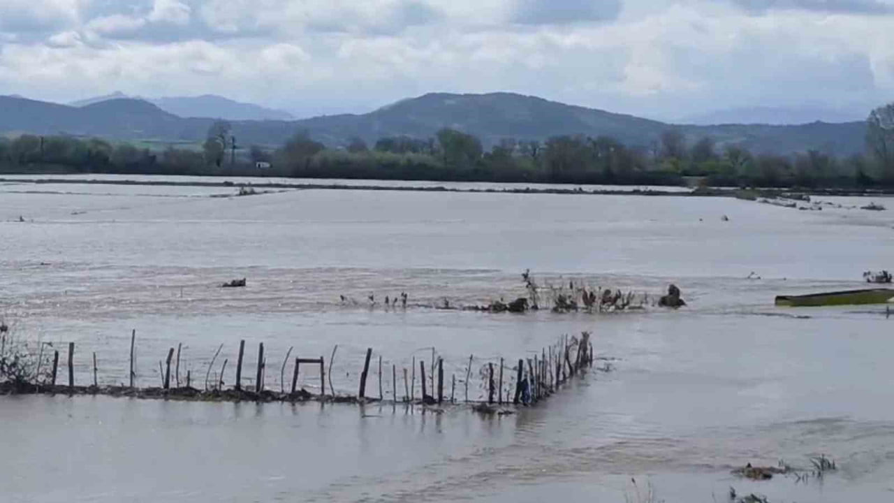 EDİRNE'DE ETKİLİ OLAN YAĞIŞLAR, MERİÇ NEHRİ'NİN DEBİSİNİN YÜKSELMESİNE SEBEP OLDU. TAŞKIN SULARI...
