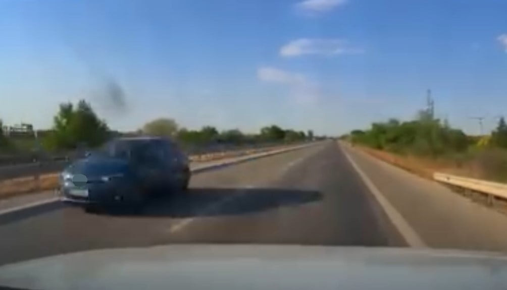 EDİRNE’DE TERS YÖNDE İLERLEYEN OTOMOBİL TRAFİKTE TEHLİKE SAÇTI