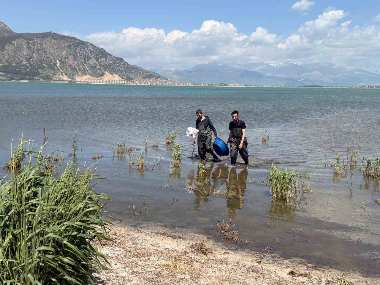 EĞİRDİR İLÇESİNDE SU ÜRÜNLERİ EKİPLERİ TARAFINDAN YAPILAN DENETİMLERDE, KÖPRÜBAŞI MEVKİİNDE 100...