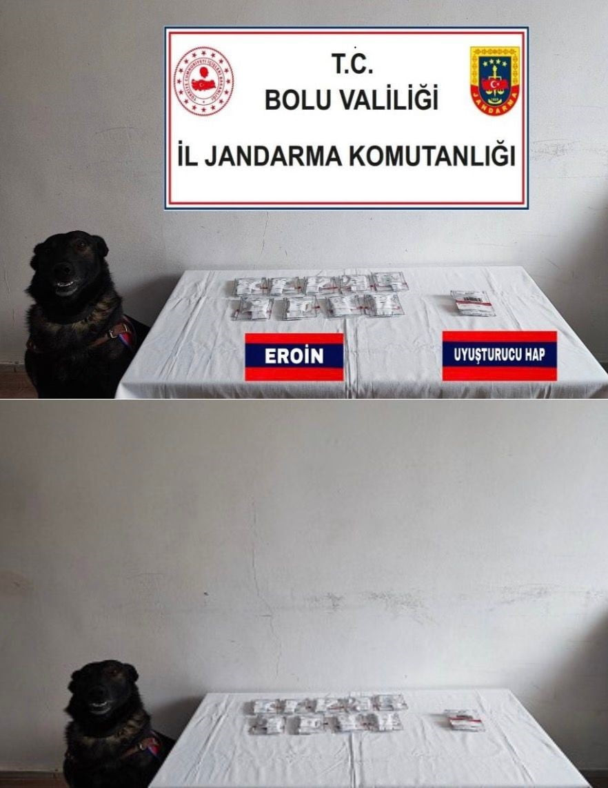 EKİPLERCE ARAÇTA YAPILAN DETAYLI ARAMALARDA 28 GRAM EROİN VE 3 ADET SENTETİK ECZA ELE...
