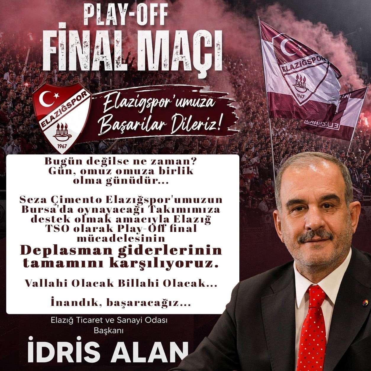 ELAZIĞ TSO BAŞKANI İDRİS ALAN