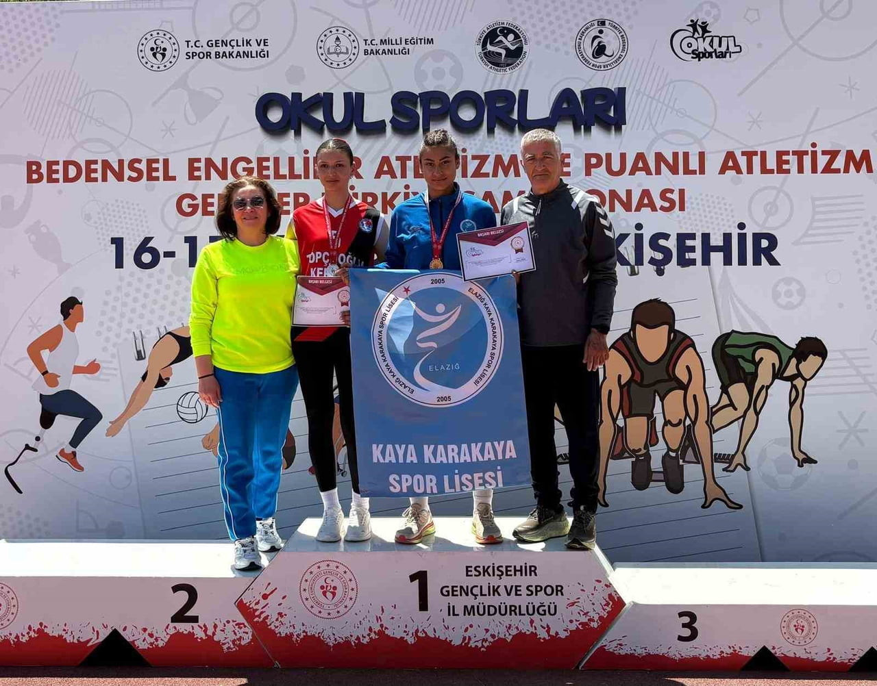 ELAZIĞLI ATLETLERDEN TÜRKİYE ŞAMPİYONASINDA BÜYÜK BAŞARI