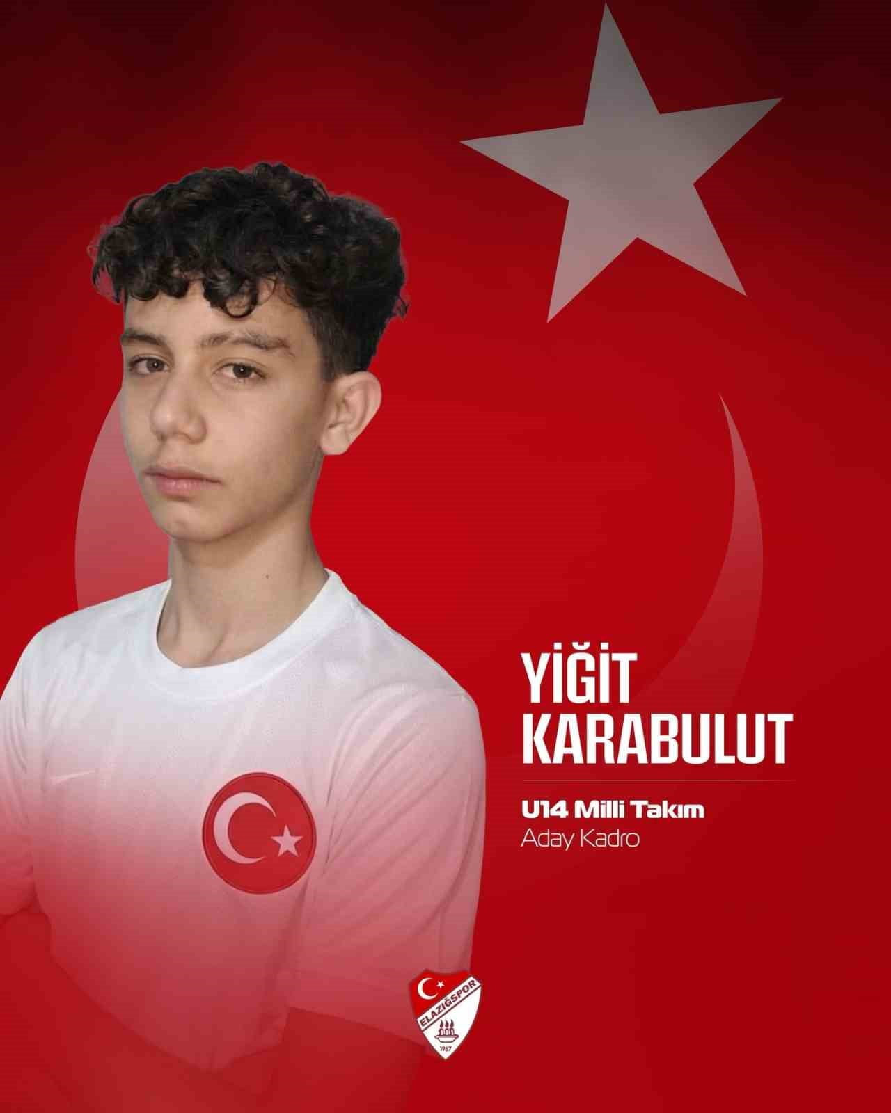 ELAZIĞSPORLU YİĞİT KARABULUT'A MİLLİ DAVET