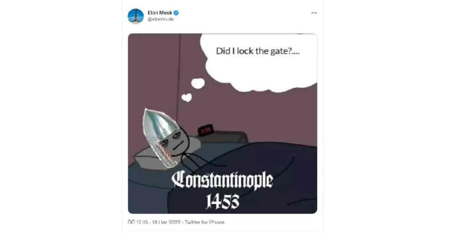 Elon Musk 1453 Paylaşımı