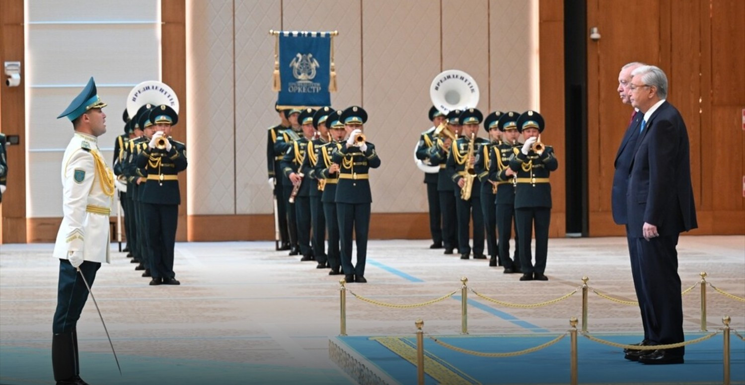 Erdoğan Kazakistan’da Resmî Törenle Karşılandı