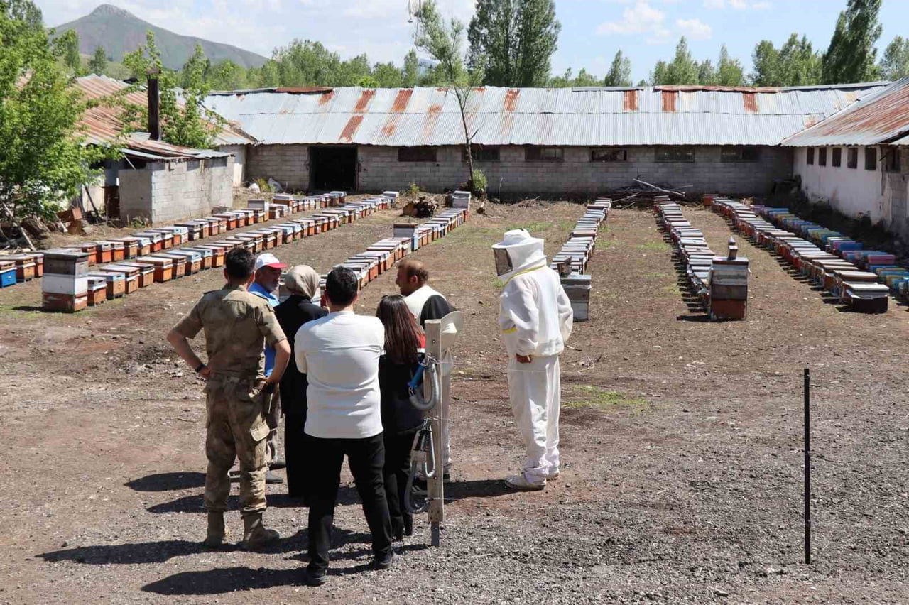 ERZİNCAN'IN TERCAN İLÇESİNDE KAYMAKAM NESLİHAN KISA DUMAN, ARICILIK VE SERACILIK ALANINDA FAALİYET...