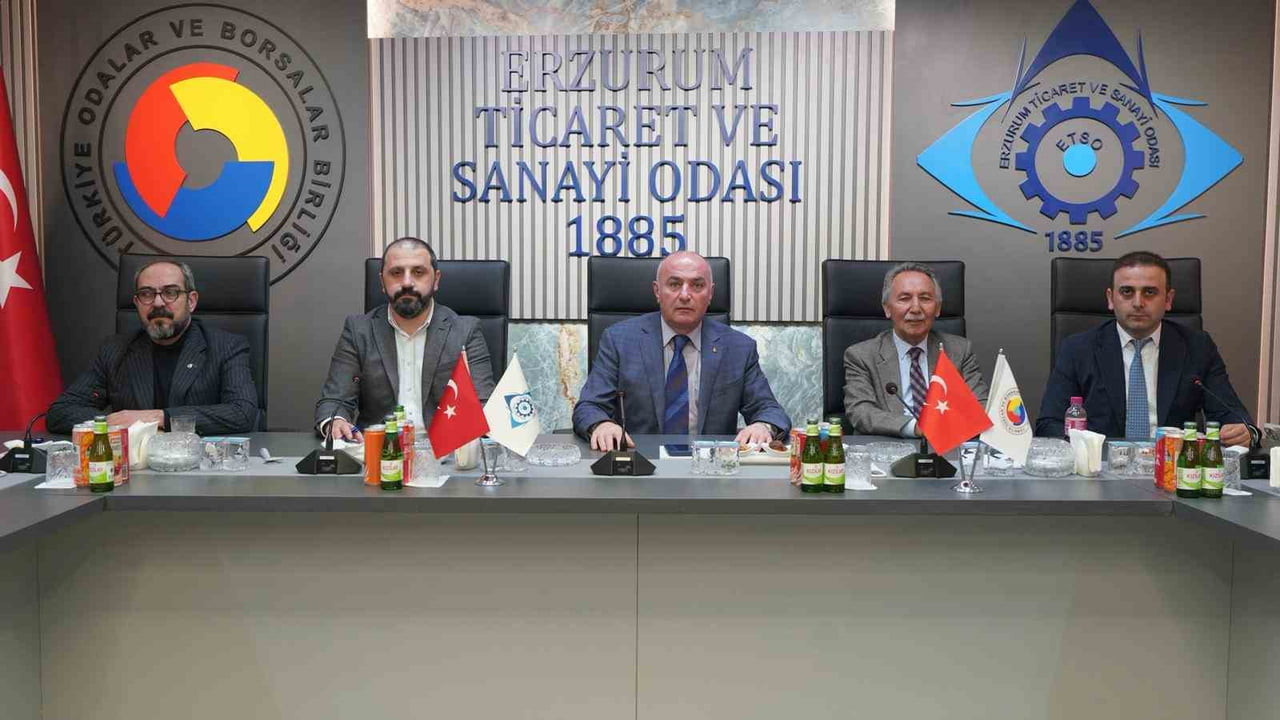 ERZURUM TİCARET VE SANAYİ ODASI (ETSO) NİSAN AYI İLK OLAĞAN YÖNETİM KURULU TOPLANTISI, TOBB...