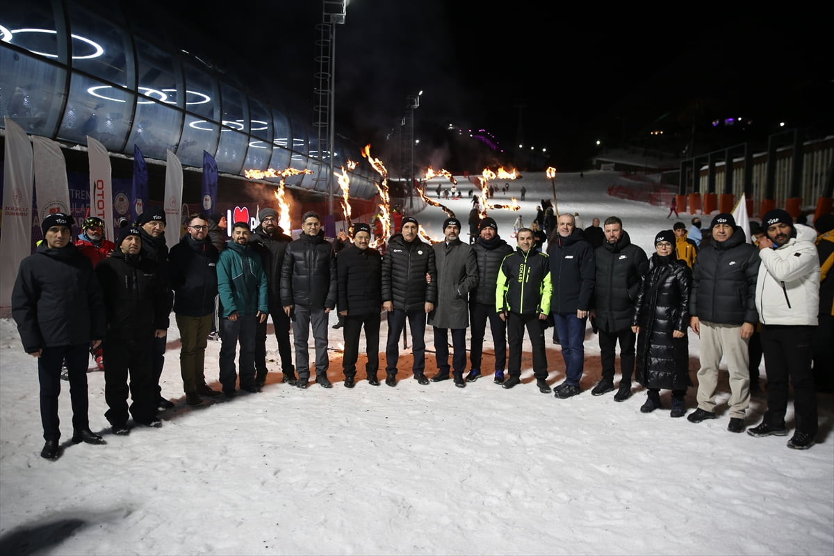 Erzurum'da, Türkiye Üniversite Sporları Federasyonu (TÜSF) tarafından Kış Sporları Oyunları...