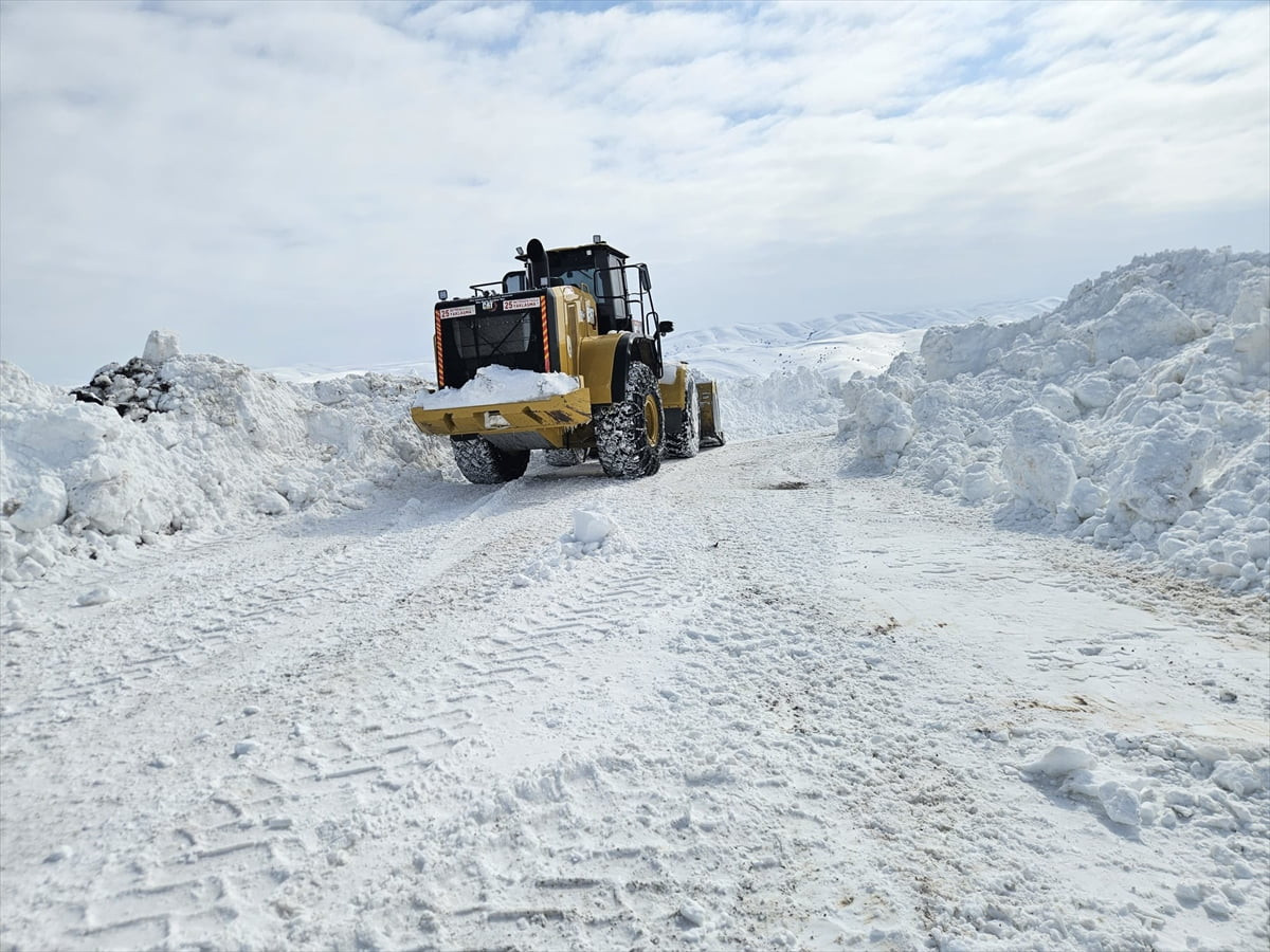 Erzurum'un kırsal bölgelerinde kar ve tipi nedeniyle 169 yerleşim yerinin yolu ulaşıma kapandı....