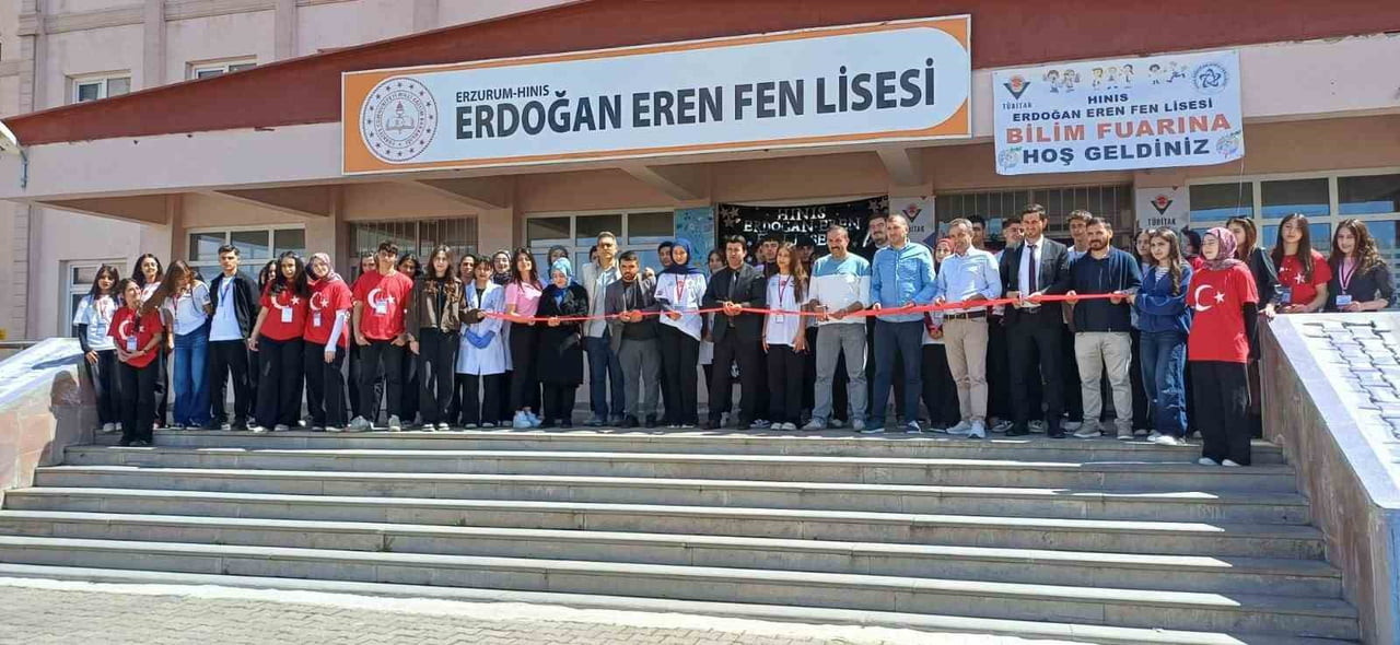 ERZURUM’UN HINIS İLÇESİNDE EĞİTİM FAALİYETLERİNİ SÜRDÜREN HINIS ERDOĞAN EREN FEN LİSESİ, TÜBİTAK...