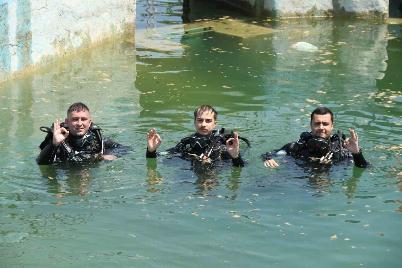 ESKİŞEHİR BÜYÜKŞEHİR BELEDİYESİ İTFAİYE DAİRESİ BAŞKANLIĞI SU ALTI ARAMA KURTARMA EKİBİ, ZORLU YAZ...