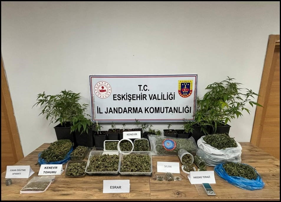 ESKİŞEHİR KENT ORMANI'NDA UYUŞTURUCU ALIŞVERİŞİ YAPACAĞI BELİRLENEN 2 ŞÜPHELİ, JANDARMA EKİPLERİ...