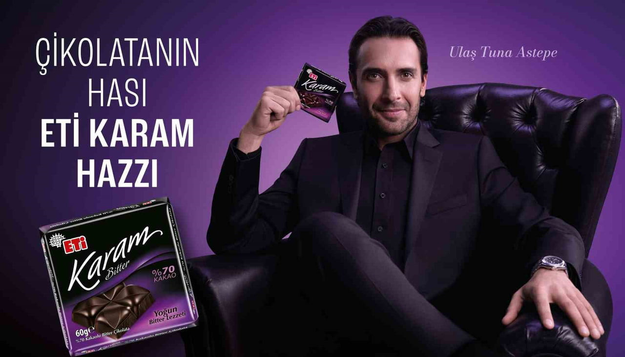 ETİ KARAM, YENİ REKLAM FİLMİNİ DUYURDU. FİLMDE, OYUNCU ULAŞ TUNA ASTEPE'NİN İLK KEZ BİR REKLAM...