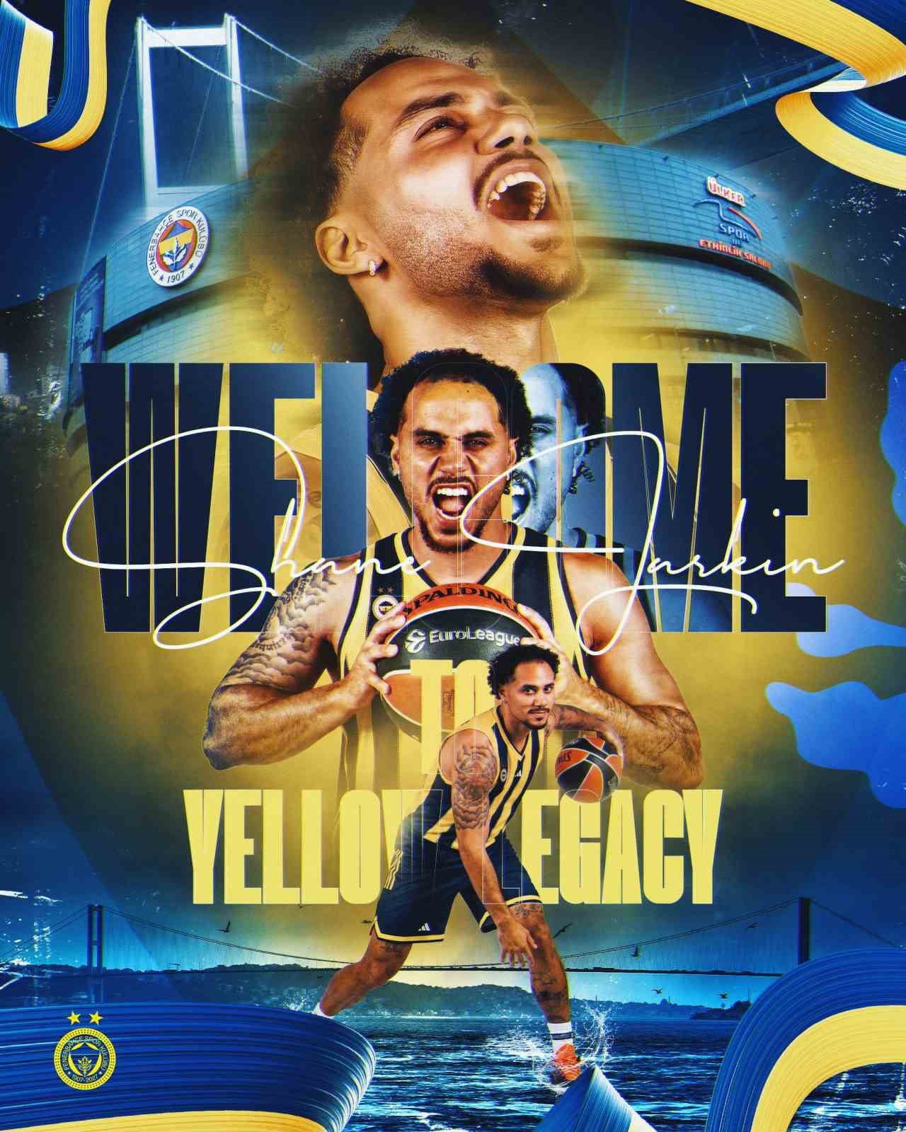 FENERBAHÇE ERKEK BASKETBOL TAKIMI, ABD'Lİ BASKETBOLCU SHANE LARKİN İLE 2 YILLIK SÖZLEŞME...