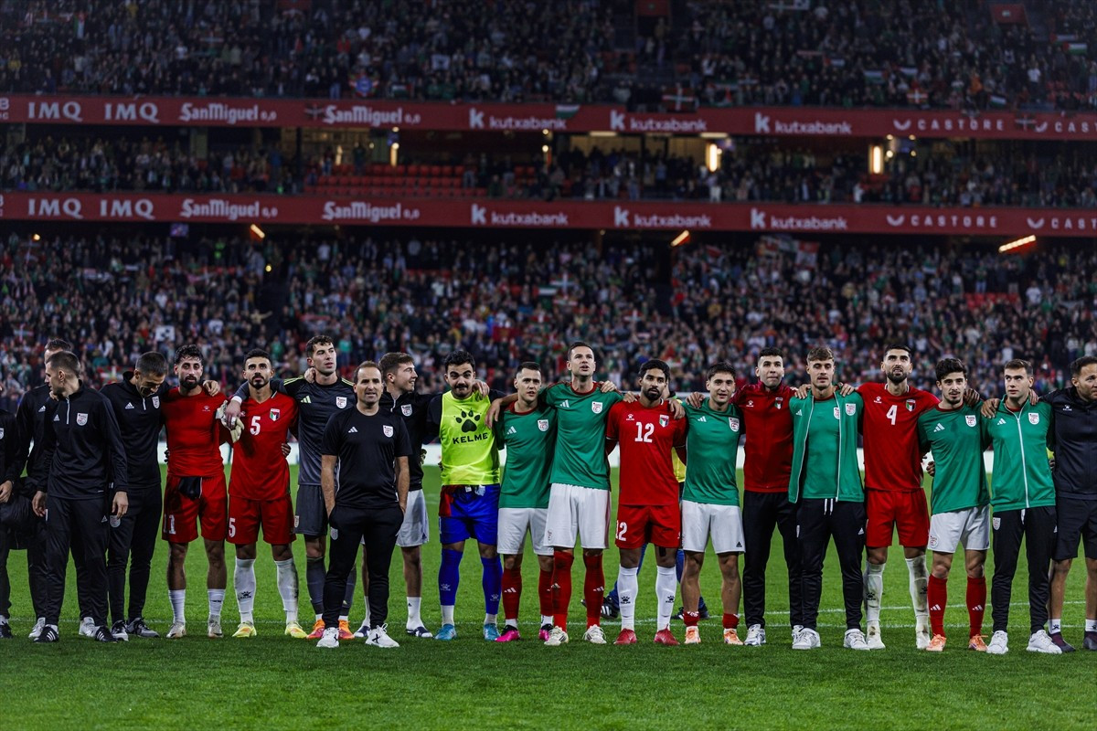 Filistin Milli Futbol Takımı, İspanya'nın kuzeyindeki Bask'ın bölgesel futbol takımı ile dostluk...