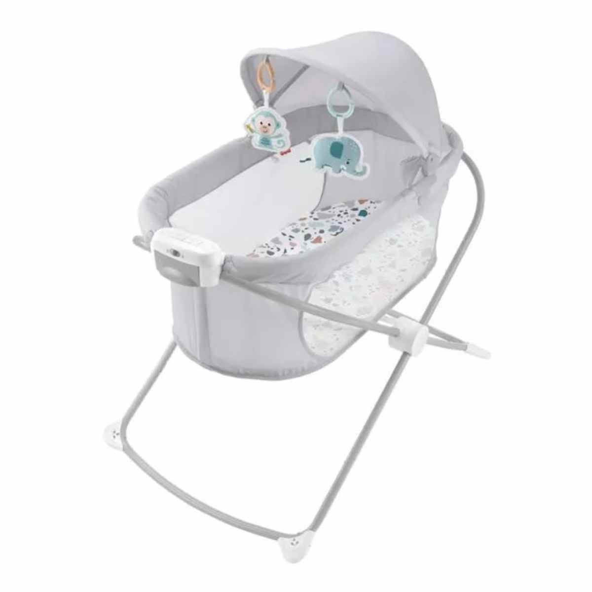 Fisher Price Yeni Doğan ve Bebekler İçin Projeksiyon Işıklı Katlanabilir Portatif Bebek Beşiği