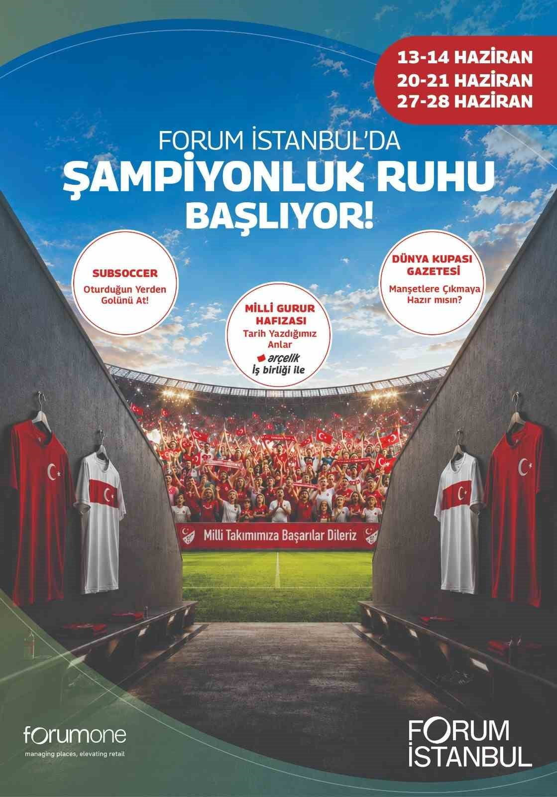 FORUM İSTANBUL, 13-14, 20-21 VE 27-28 HAZİRAN TARİHLERİNDE DÜZENLENECEK ÖZEL ETKİNLİK SERİSİYLE...