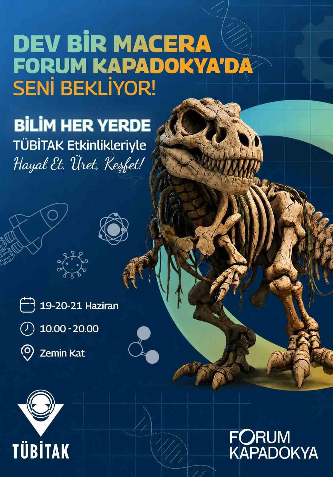 FORUM KAPADOKYA'DA DÜZENLENECEK TÜBİTAK BİLİM HER YERDE ÇOCUK ŞENLİĞİ, ÜÇ GÜN BOYUNCA ÇOCUKLARI...