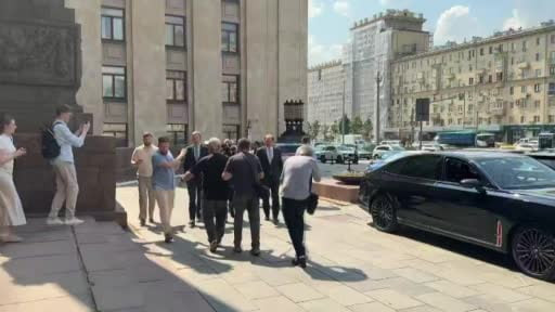 Fransa, Almanya ve İngiltere büyükelçileri, Moskova'da Rusya Dışişleri Bakan Yardımcısı Mikhail...