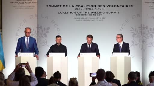 Fransa Cumhurbaşkanı Emmanuel Macron, Ukrayna konulu Gönüllüler Koalisyonu Liderler Zirvesi’nin...
