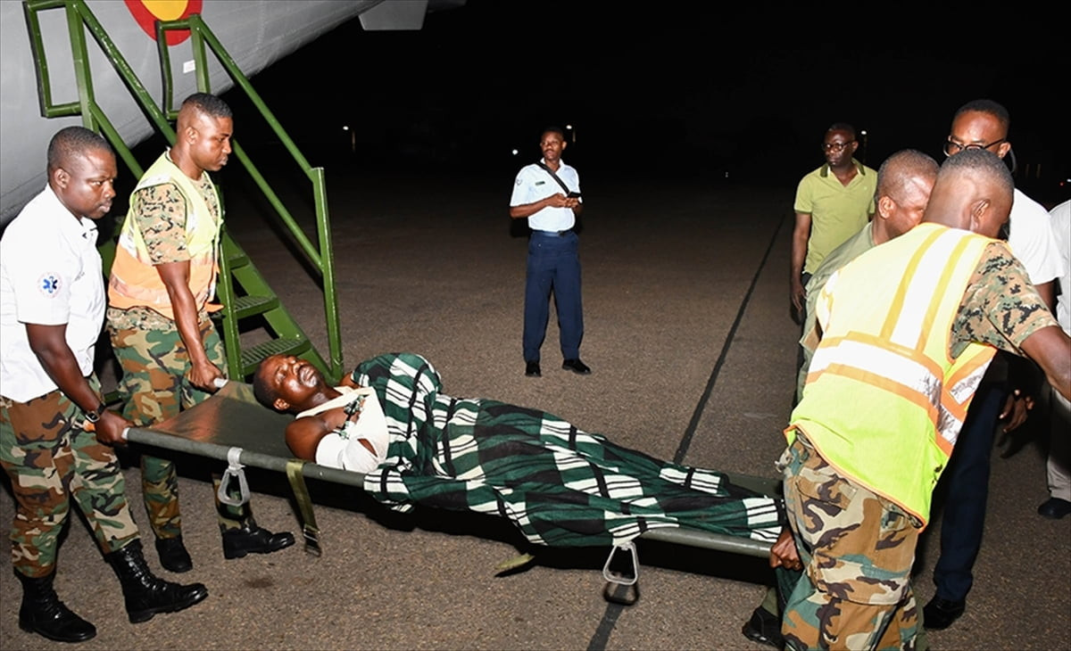 Gana Silahlı Kuvvetleri (GAF), Burkina Faso'da 14 Şubat'ta düzenlenen terör saldırısında yaralanan...