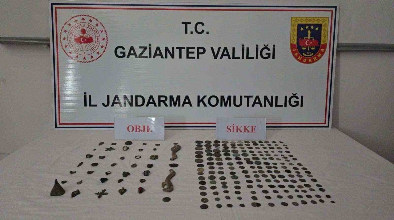 GAZİANTEP'TE 191 ADET SİKKE ELE GEÇİRİLDİ: 1 GÖZALTI