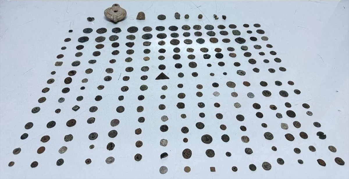 Gaziantep'te bir araçta yapılan aramada Roma ve Bizans dönemine ait 230 parça tarihi eser ele...