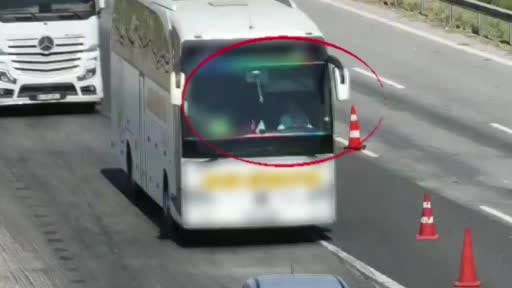 Gaziantep’te otoyolda dron destekli denetim