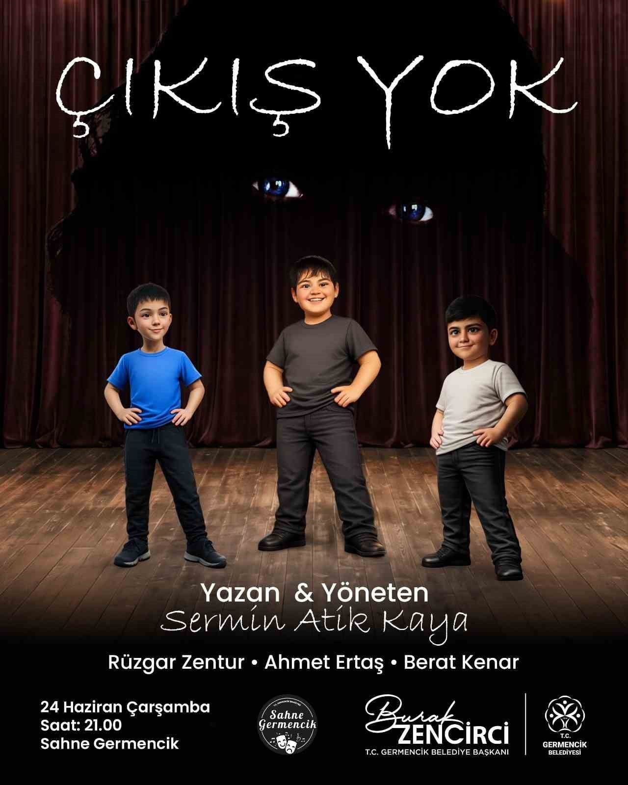 GERMENCİK BELEDİYESİ TİYATRO KURSU'NDA EĞİTİM ALAN GENÇ TİYATROCULAR, TİYATRO EĞİTMENİ SERMİN ATİK...