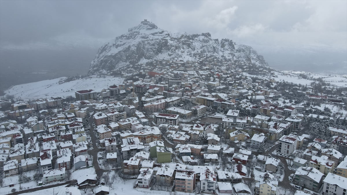 Giresun'un iç kesiminde yer alan Şebinkarahisar ilçesinde kar etkili oldu. İlçe merkezi gece...