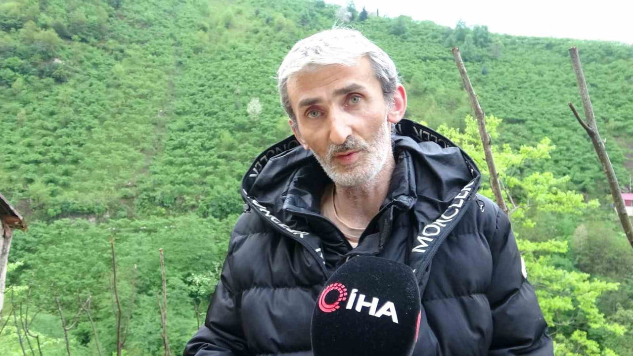 GİRESUN’UN GÜCE İLÇESİNDE KONTROLDEN ÇIKARAK YÜZLERCE METRELİK YAMAÇTAN AŞAĞI YUVARLANAN ARACIN...