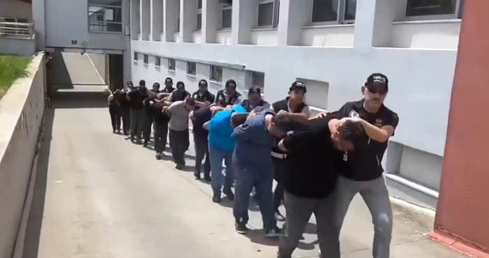 GÖZALTINA ALINAN 70 ŞÜPHELİDEN 58'İ TUTUKLANDI.