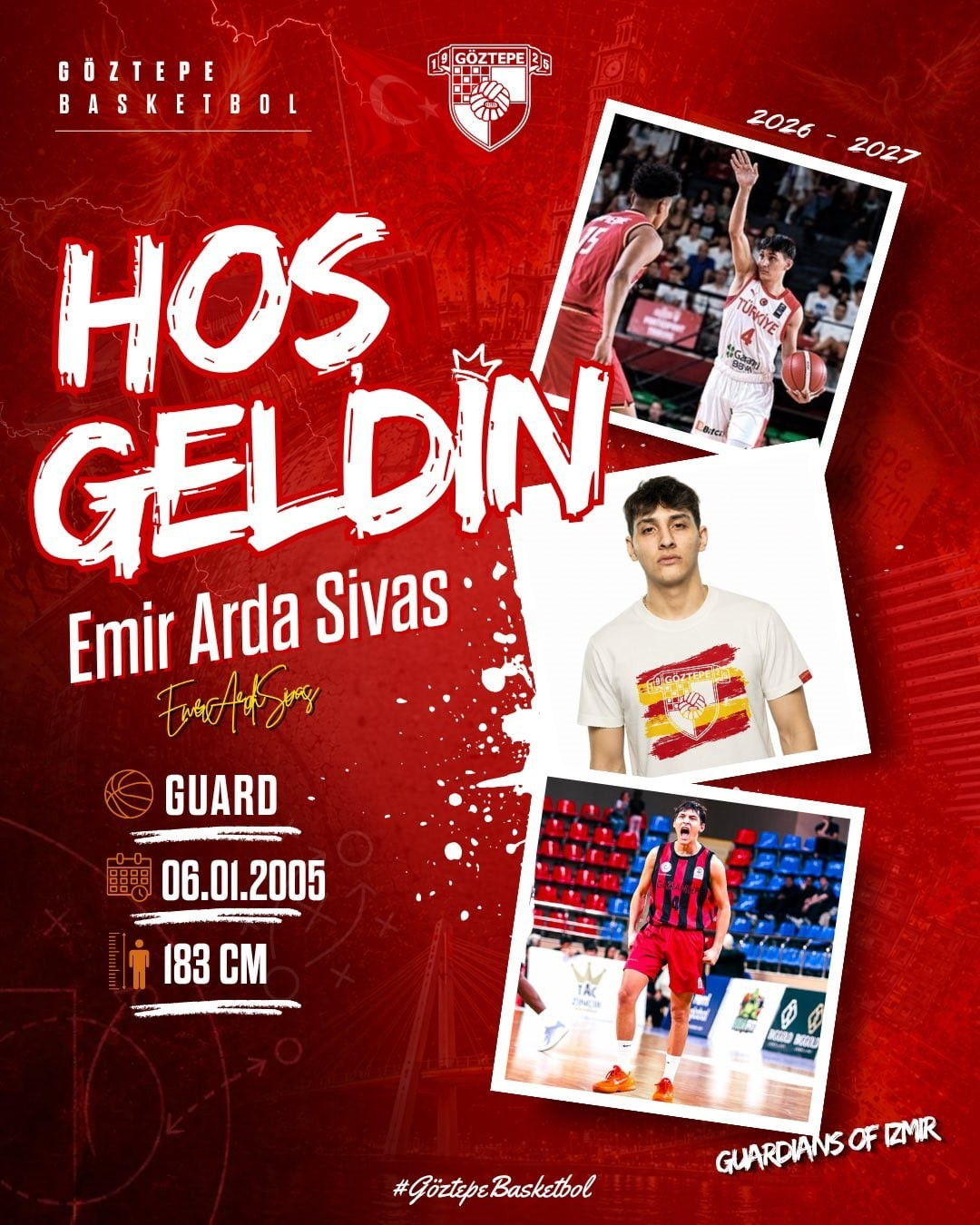 GÖZTEPE BASKETBOL, EMİR ARDA’YI KADROSUNA KATTI