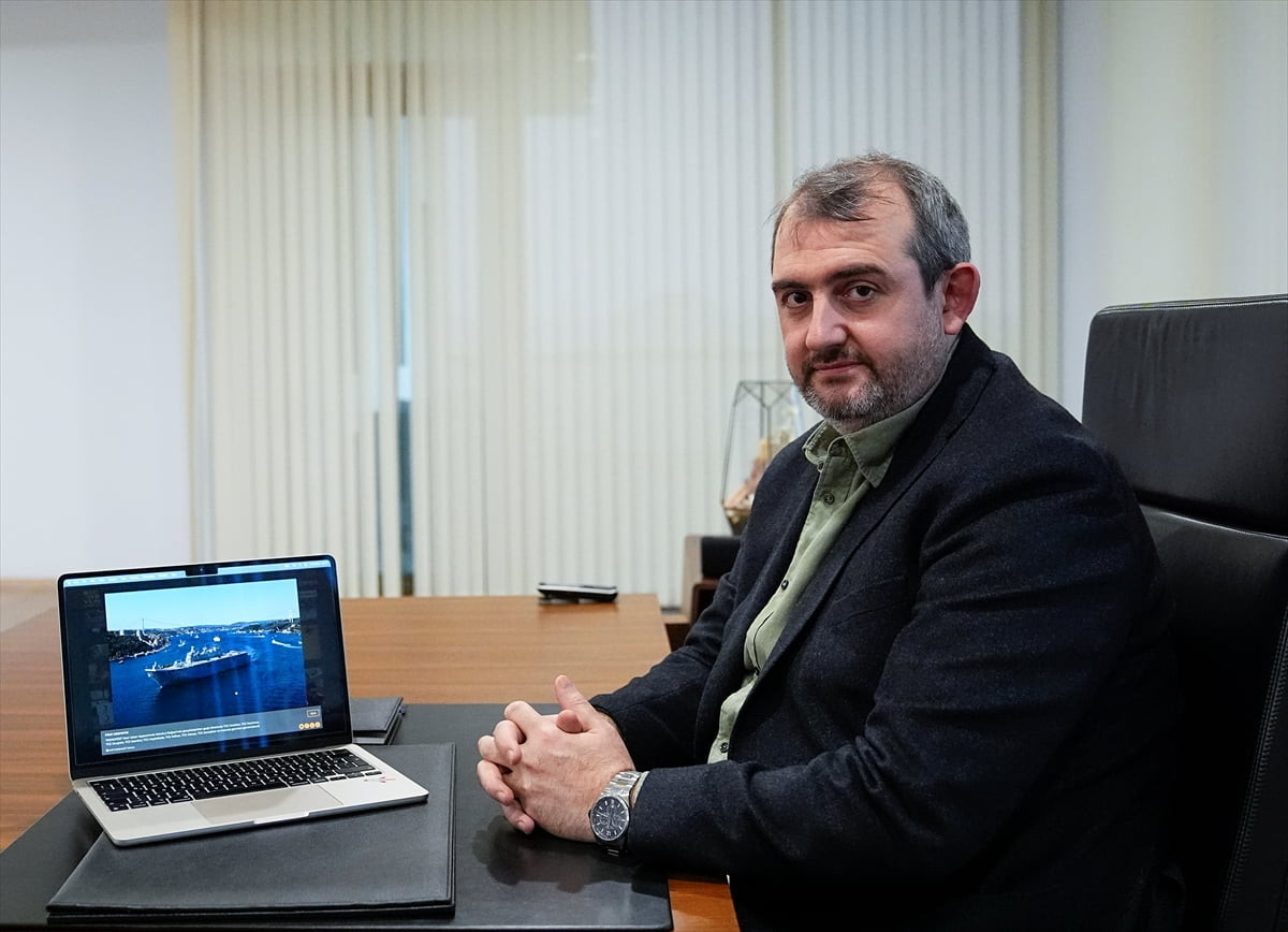 Güngören Belediye Başkanı Bünyamin Demir, belediye binasında Anadolu Ajansının (AA) gözünden...