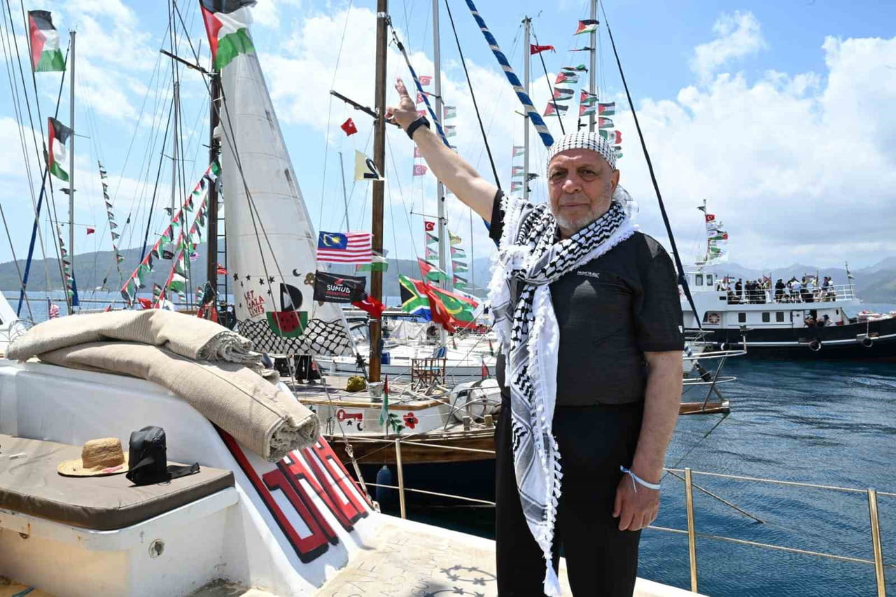 HAK-İŞ GENEL BAŞKANI MAHMUT ARSLAN, 14 MAYIS TARİHİNDE MARMARİS'TEN HAREKET EDEN GLOBAL SUMUD...