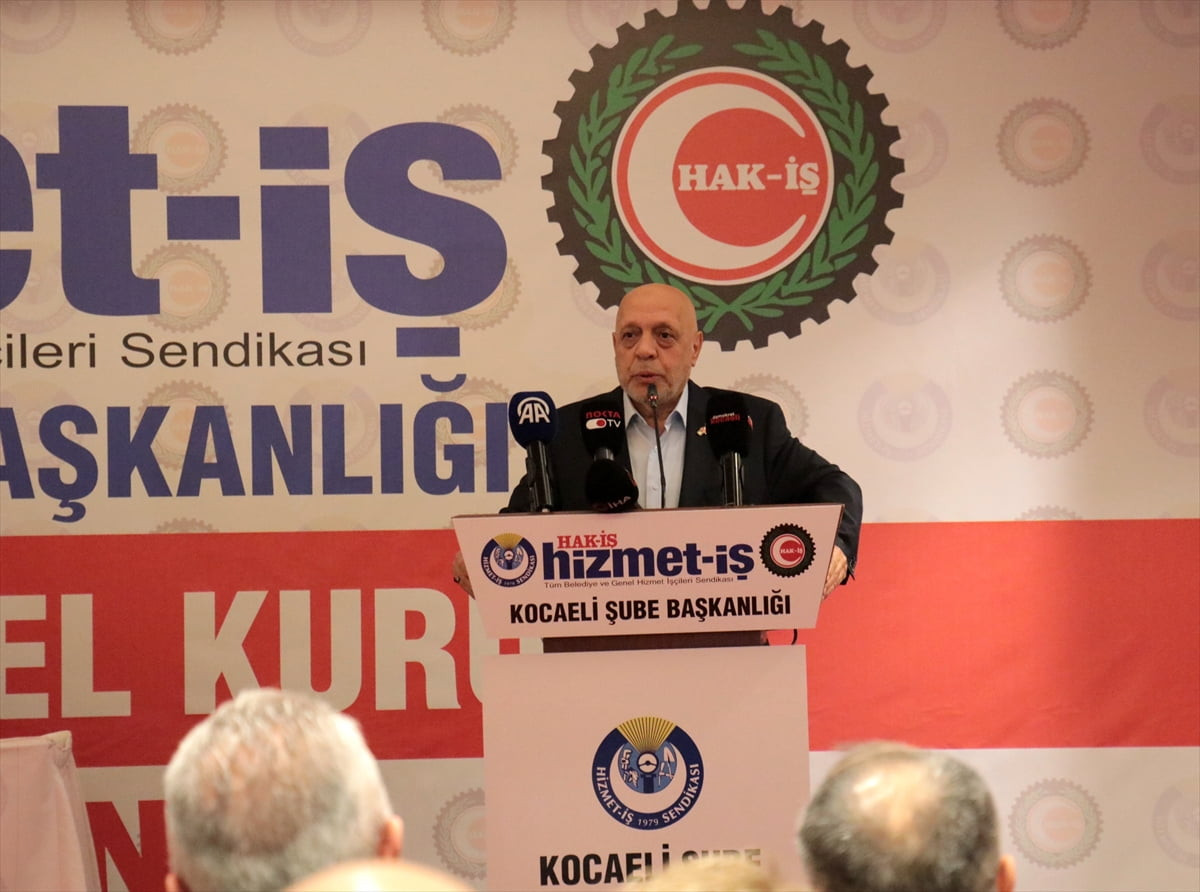 HAK-İŞ Genel Başkanı Mahmut Arslan, Hizmet-İş Sendikası Kocaeli Şube Başkanlığı 4. Olağan Genel...
